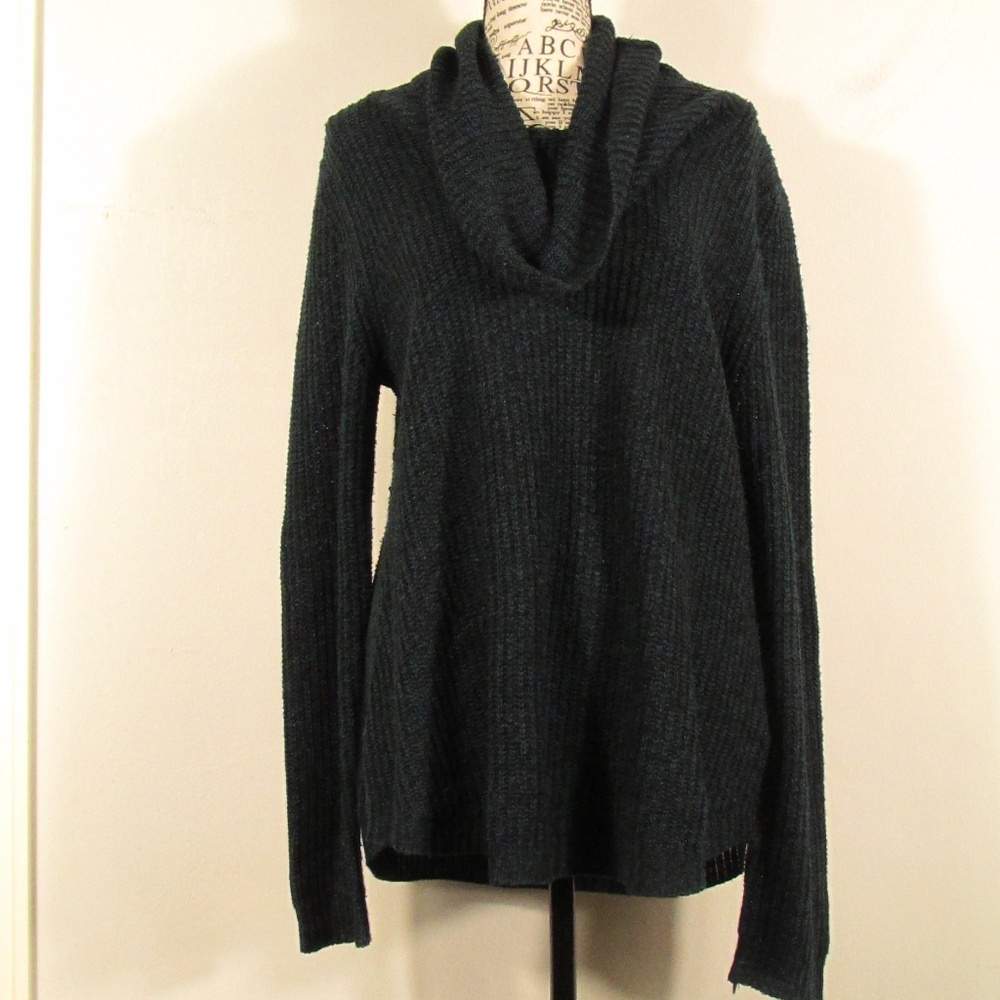 AB Studio Black Cowl Neck Sweater